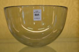 A smoky glass bowl.