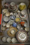 A collection of teacups, tea bowls, saucers etc.