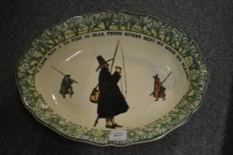 A Royal Doulton Izaak Walton dish and a Coalport bowl.