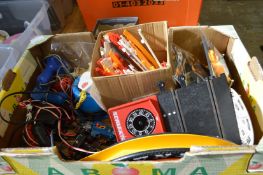 A quantity of Scalextric items.