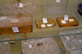 Glass box and cover and two similar items.