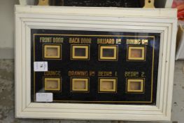 An Edwardian bell indicator.