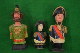 Three military busts.