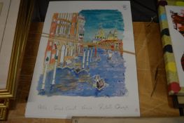 Colour prints depicting Venice etc.
