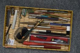 Various pens, pencils etc.