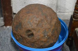 An old cannon ball.