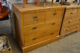 A Victorian chest of drawers.