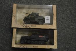 Atlas Collection, two trucks, boxed.