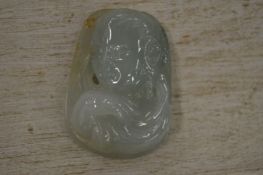 Chinese carved jade amulet.