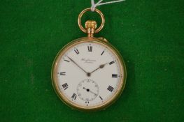 A Benson of London Gentleman's 9 carat gold cased pocket watch.