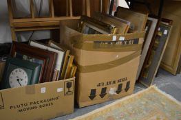 A large quantity of paintings and prints.