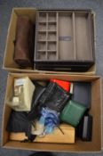 A quantity of bijouterie and jewellery boxes.