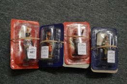 Del Prado, eight small various die cast soldiers.