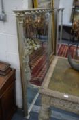 A good large Regency style silvered framed over mantel mirror 4' 9