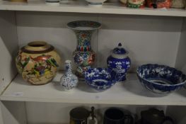 Various items of Oriental porcelain to include vases and bowls etc.