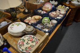 A collection of decorative china to include lustre teaware, Worcester blush ivory dishes etc.