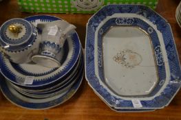 A collection of Chinese armorial porcelain.