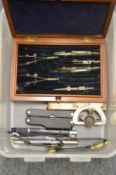 Various drawing instruments etc.