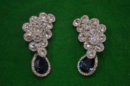 A pair of decorative ear clips.