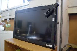 A Sony flat screen TV.