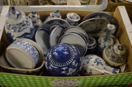 A collection of Chinese blue and white china.