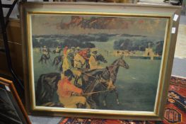 Two colour prints relating to horse racing.
