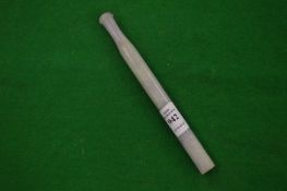 A Chinese jade pipe.