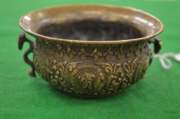 A small Chinese bronze censer.