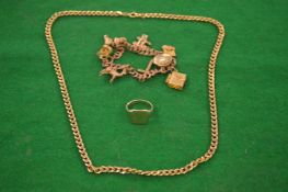 Collection of 9 carat gold jewellery.