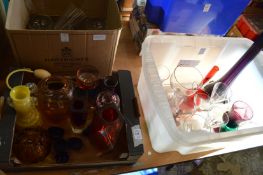 Decorative and household glassware.