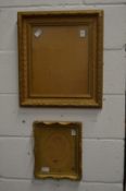 Two gilt frames.