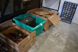 A quantity of tools and fixings.