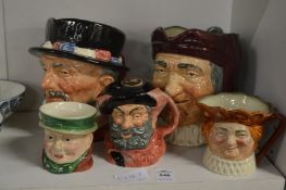 Doulton and other character jugs.