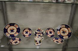 A collection of Gaudy Welsh china.