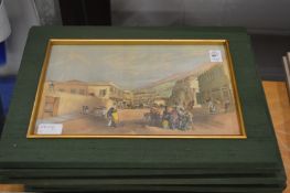 A set of eight prints depicting views of Hong Kong.