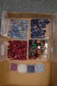 A quantity of coloured stones.