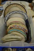 A quantity of decorative plates and dishes etc.