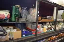 A large quantity of household china, glass etc.