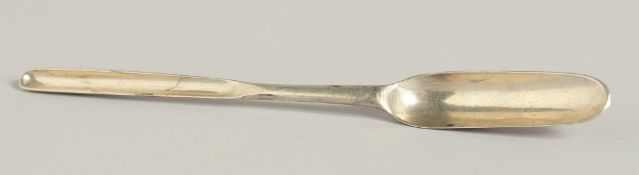 A SILVER MARROW SCOOP. Maker rubbed.