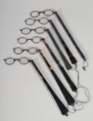SIX VARIOUS PAIRS OF VICTORIAN AND EDWARDIAN LORGNETTES.