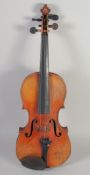 A VIOLIN IN A CASE, one piece back. 23ins long.