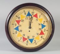 A REPLICA R A F FUSEE WALL CLOCK. 12ins diameter.