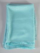 A FENDI TURQUOISE SCARF. 140cm x 25cm.