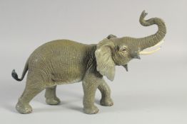 A VIENNA BRONZE STANDING ELEPHANT.