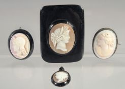 FOUR VARIOUS CAMEOS.