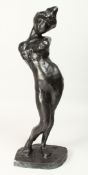 AFTER H. MATISSE (1869 - 1954) FRENCH. BRONZE STANDING NUDE 