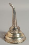 A GEORGE III SILVER WINE FUNNEL. London 1814. Maker T W. & J H.