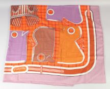 A LARGE HERMES SHAWL 