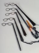 FIVE VARIOUS PAIRS OF VICTORIAN AND EDWARDIAN LORGNETTES.
