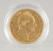 A SUPERB KING WILLIAM IV GOLD SOVEREIGN, 1831. The second rarest Monarch in the Gold Sovereign